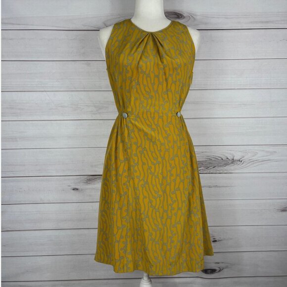 Girls From Savoy Anthropologie Silk Dress Size 8 Preppy Boho Party *L52 - Picture 1 of 16